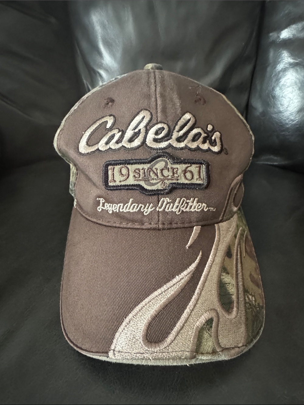 Cabela's Brown and Camouflage Embroidered Cap